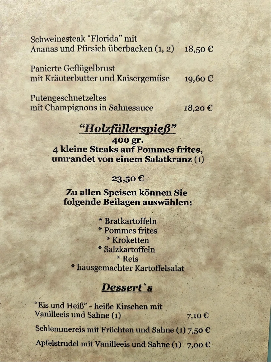 Speisekarte photo 1