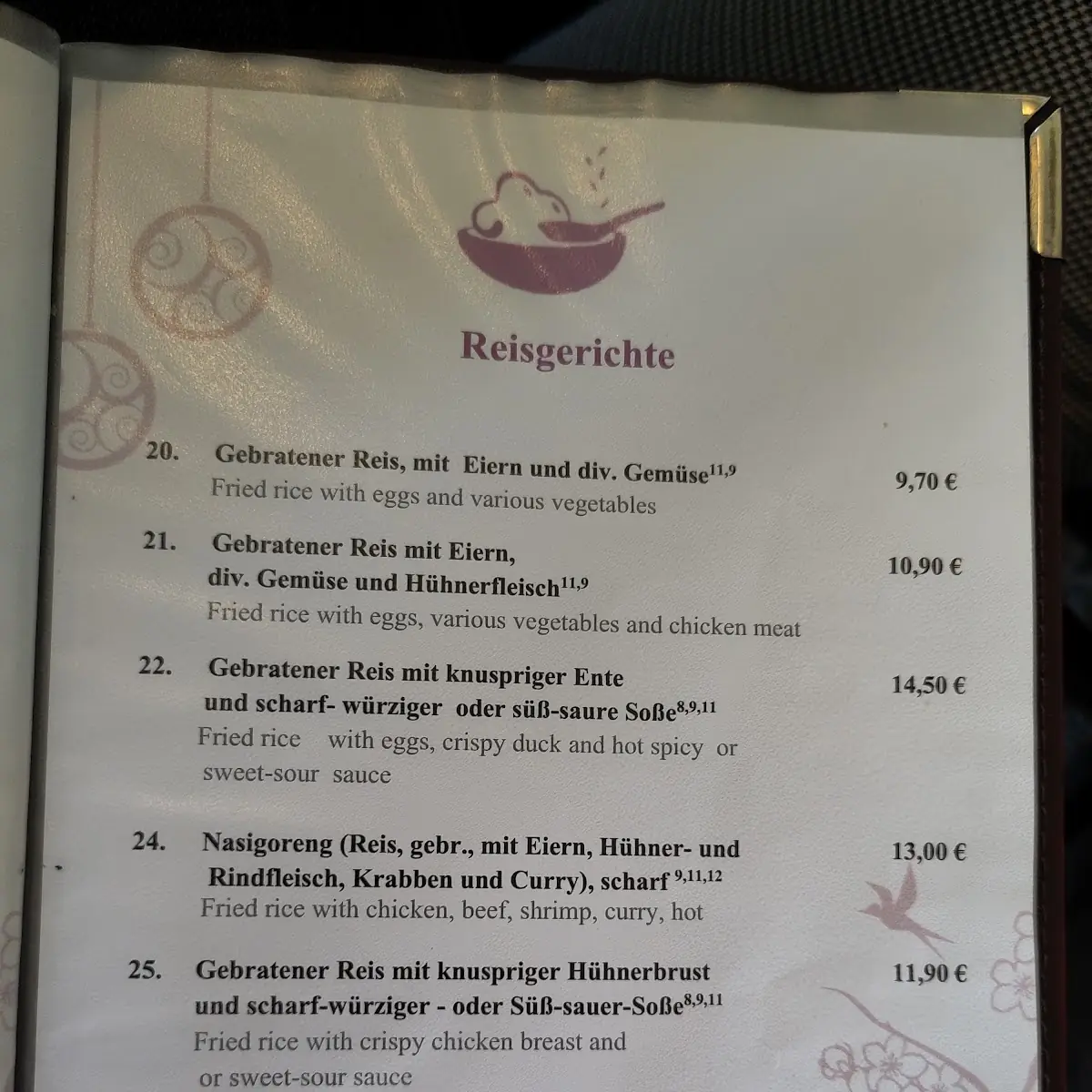 Speisekarte photo 2