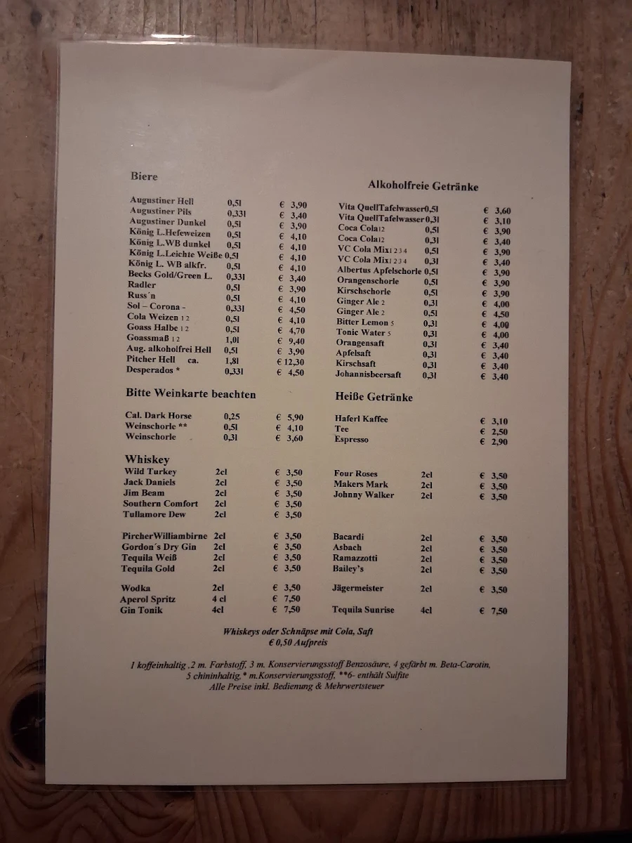 Speisekarte photo 1