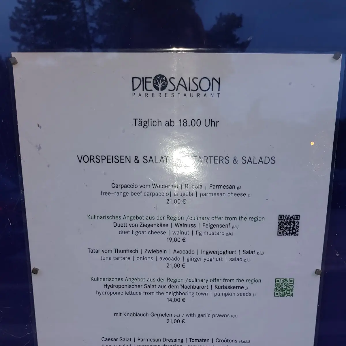 Speisekarte photo 1