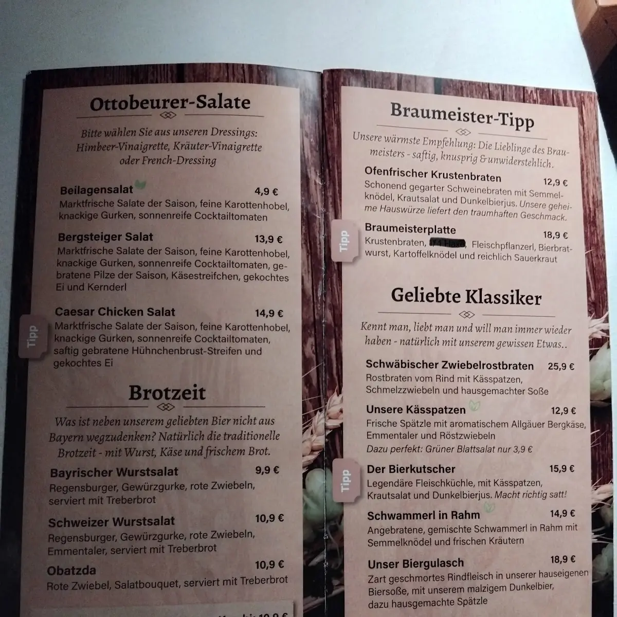 Speisekarte photo 1