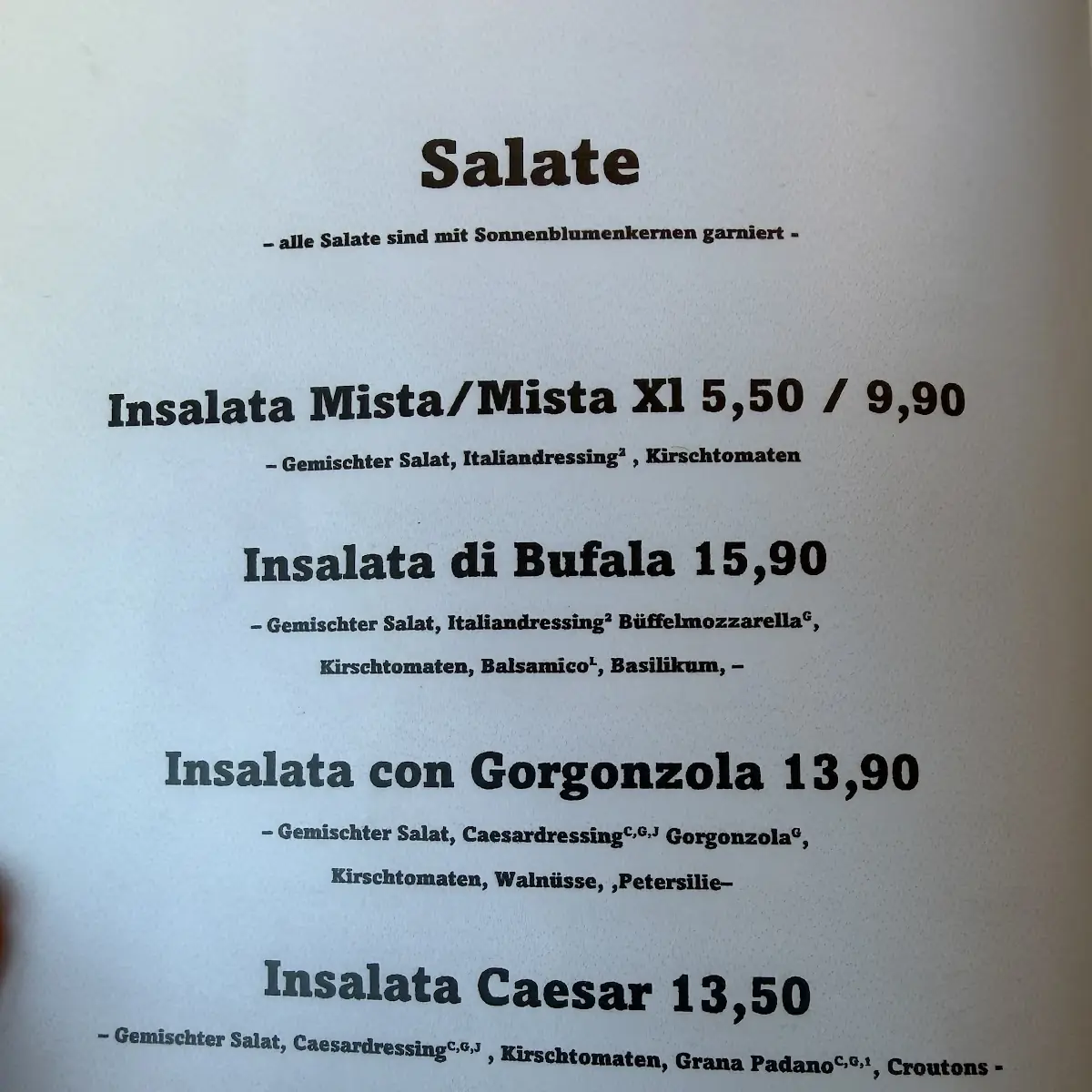 Speisekarte photo 4