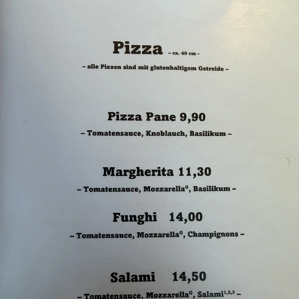 Speisekarte photo 6