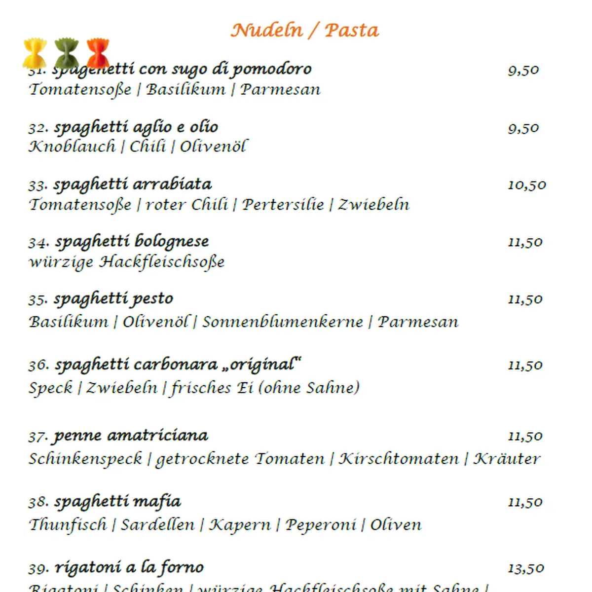 Speisekarte photo 5