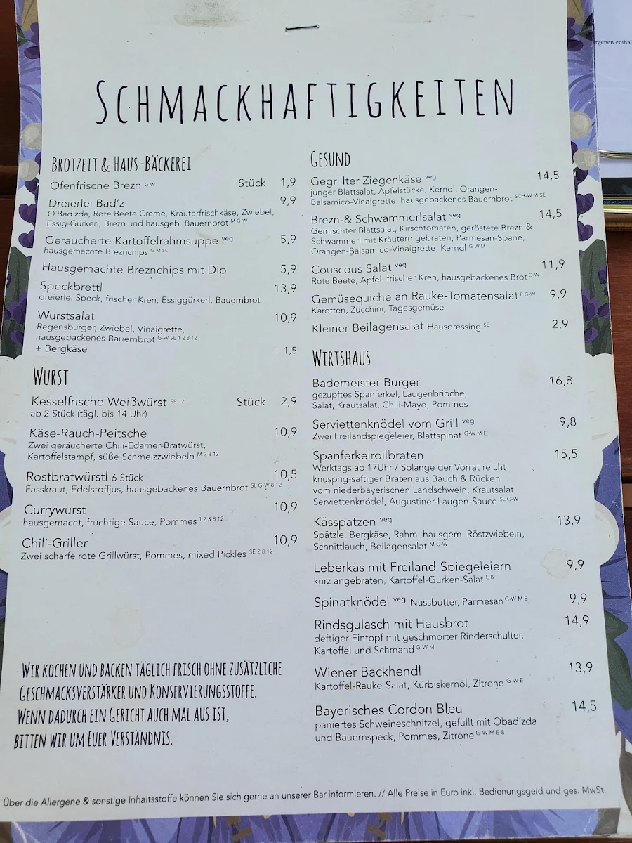 Speisekarte photo 4