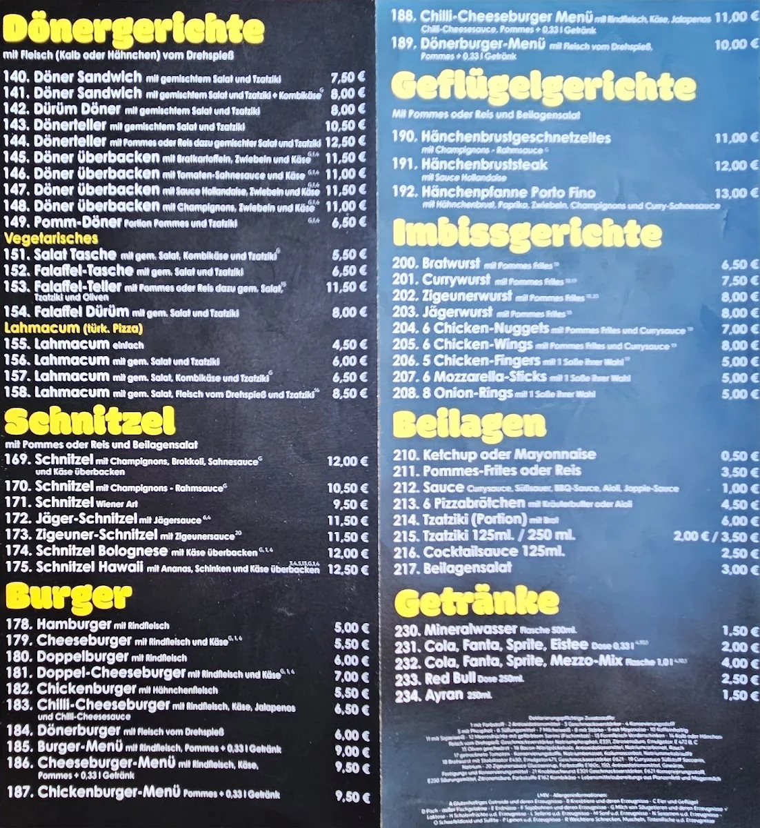 Speisekarte photo 1