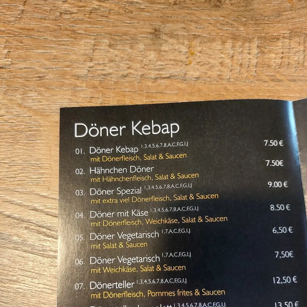Speisekarte photo 3