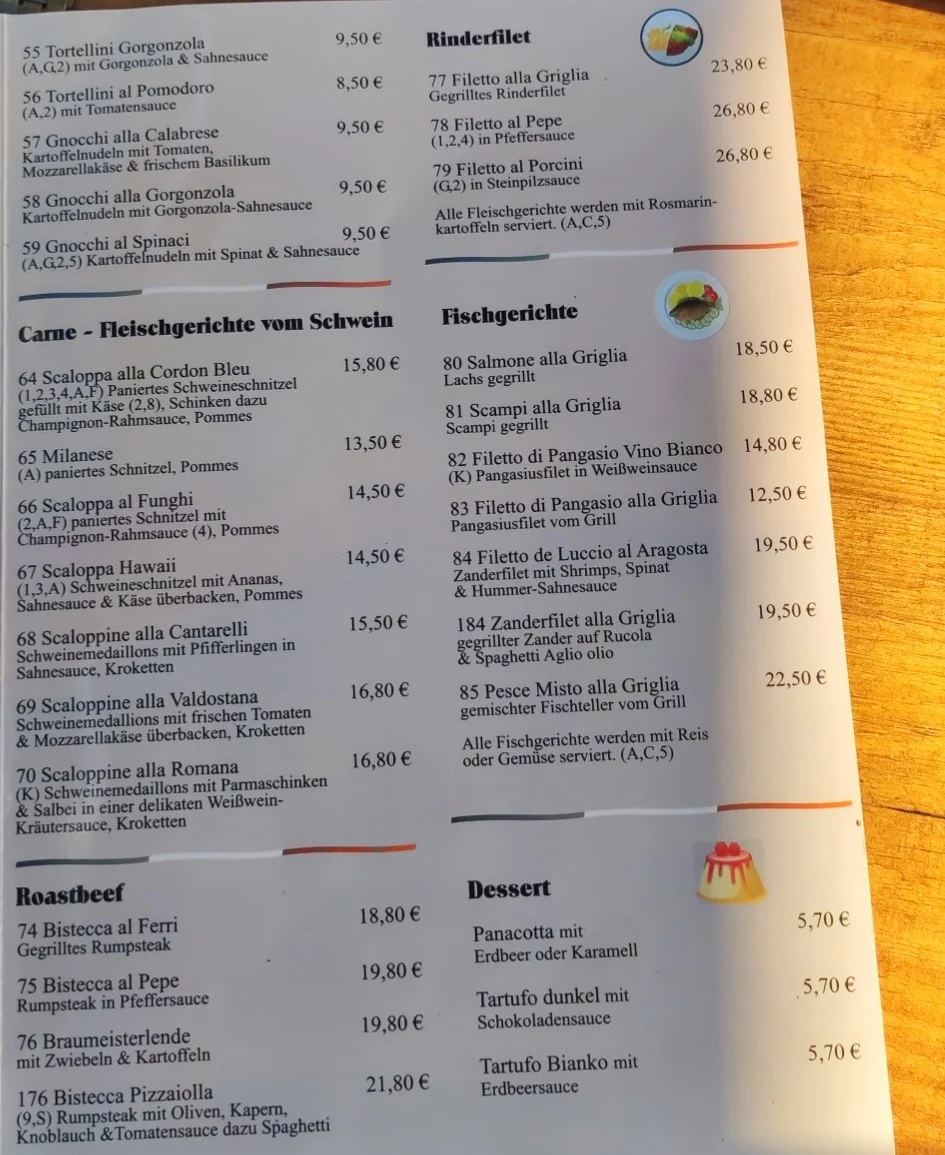Speisekarte photo 2