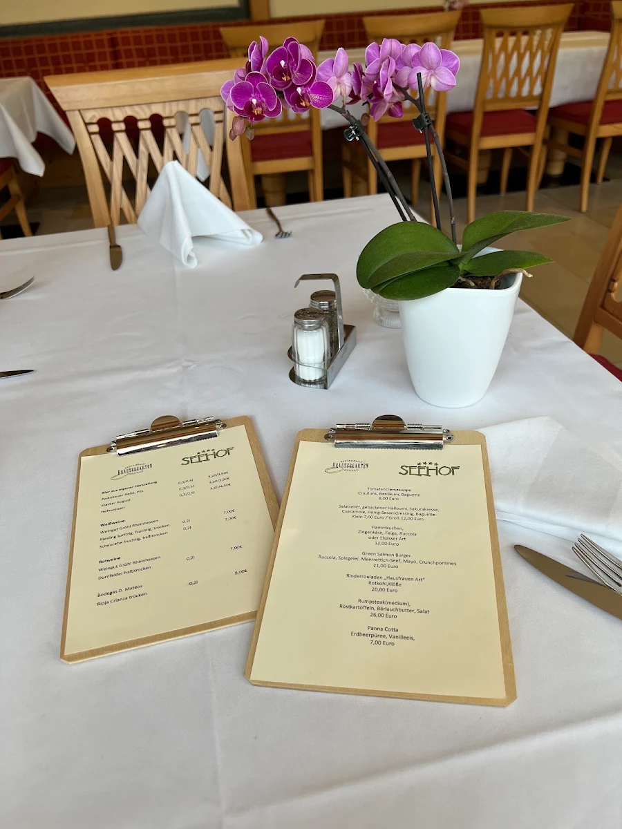Speisekarte, Restaurant Kräutergarten Zwenkau