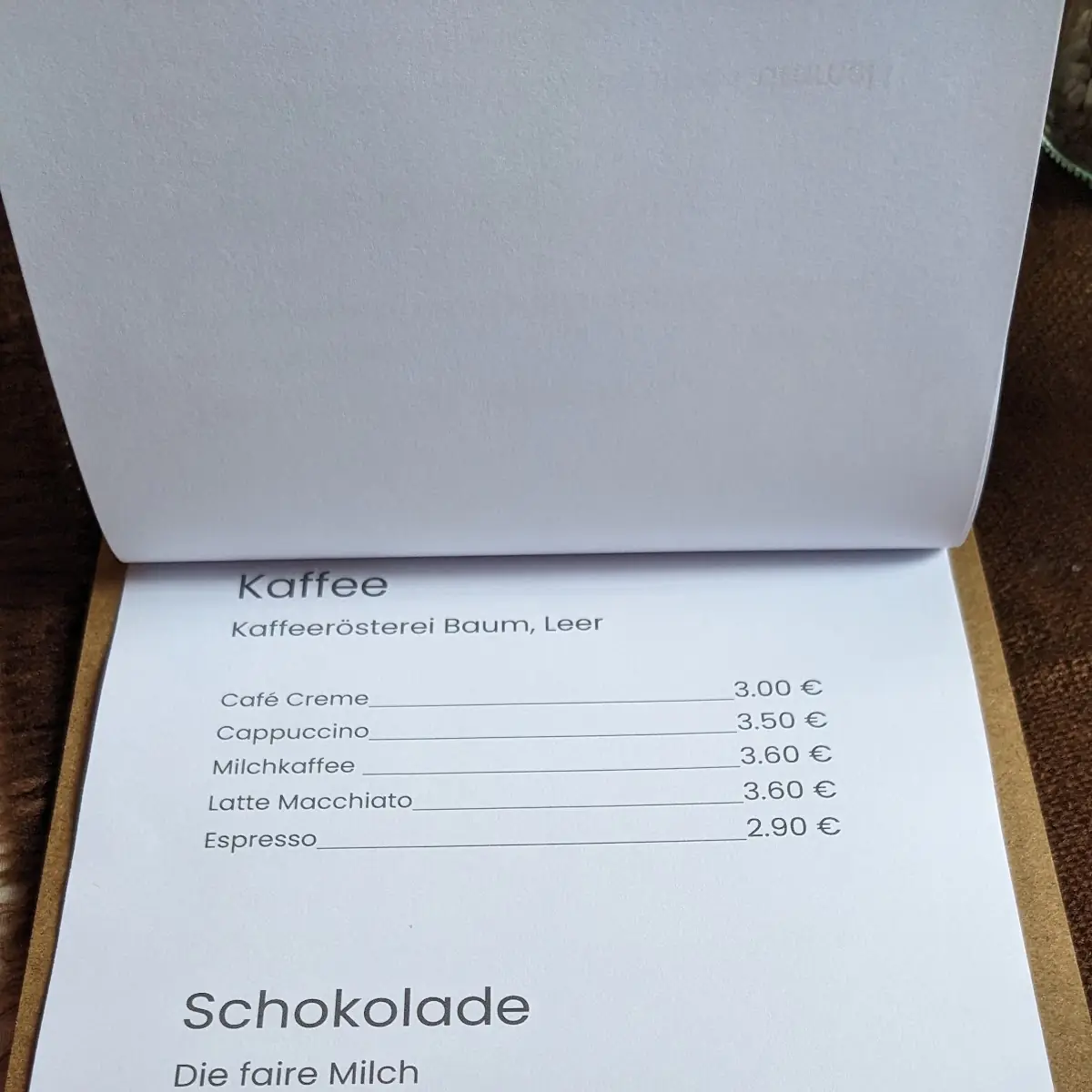 Speisekarte photo 1