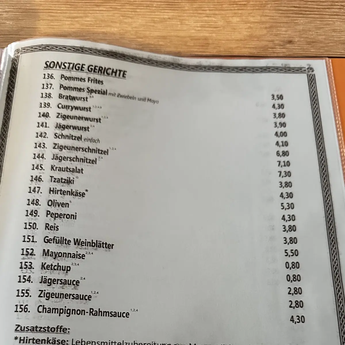 Speisekarte photo 7