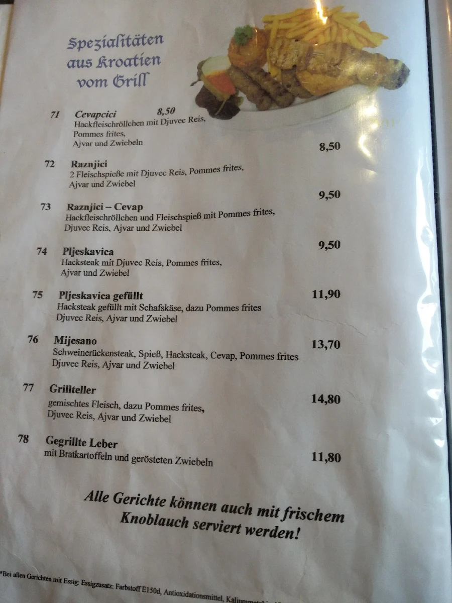 Speisekarte photo 2