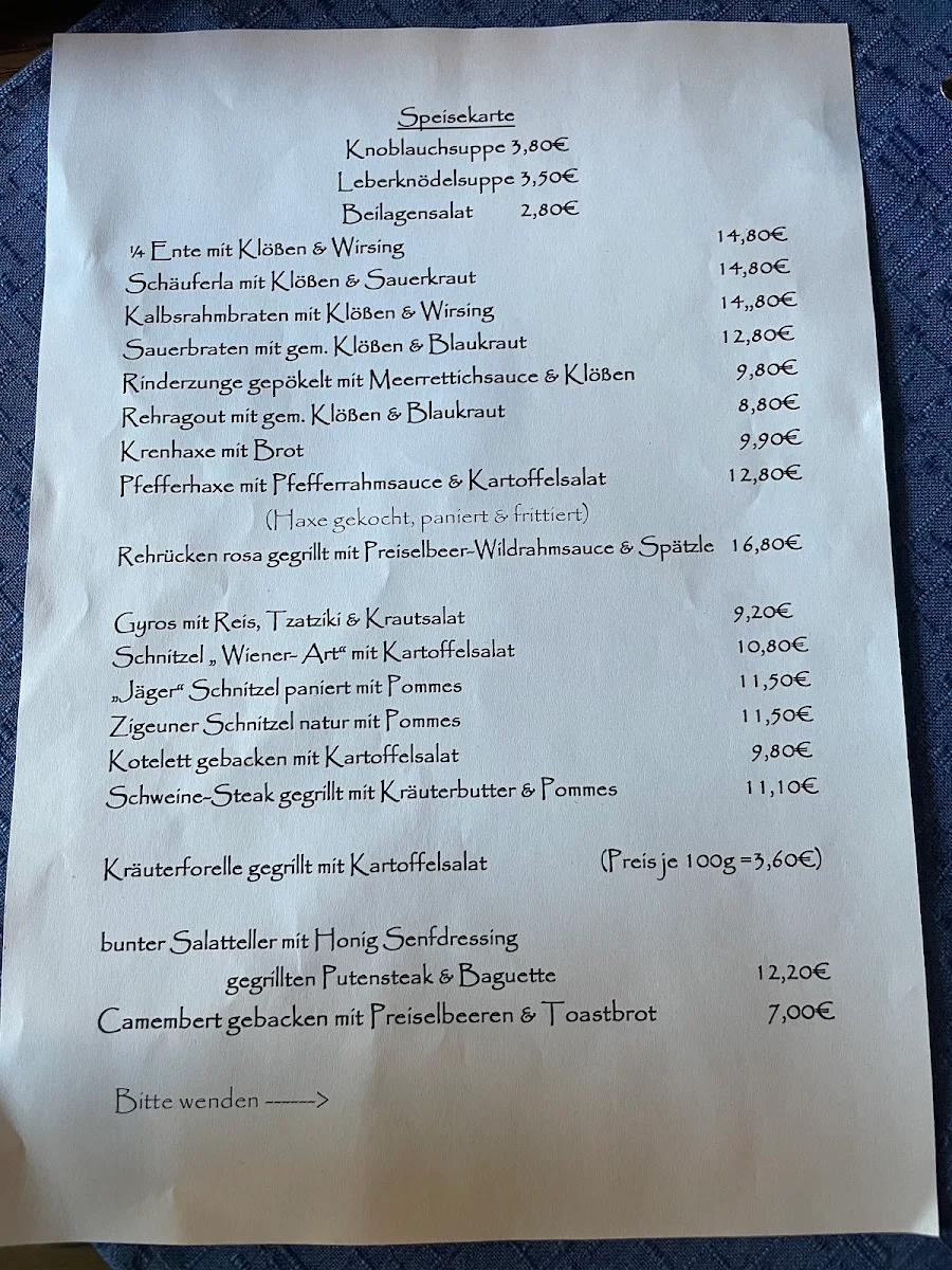 Speisekarte photo 9