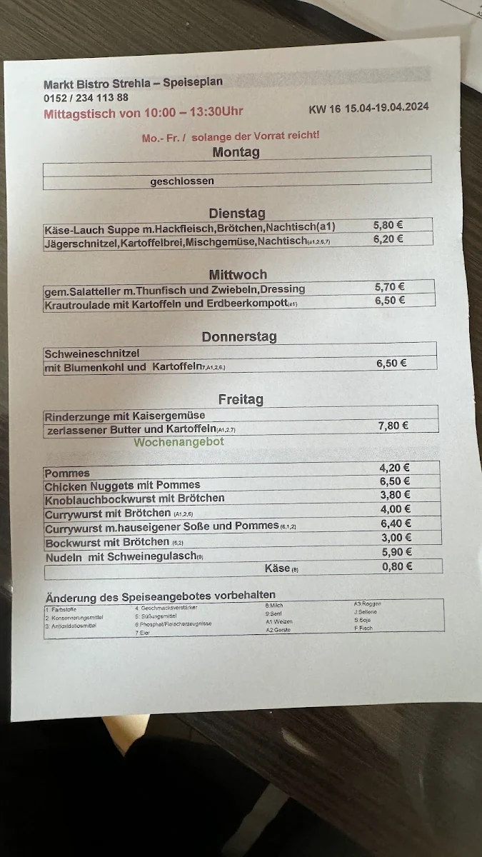 Speisekarte photo 4