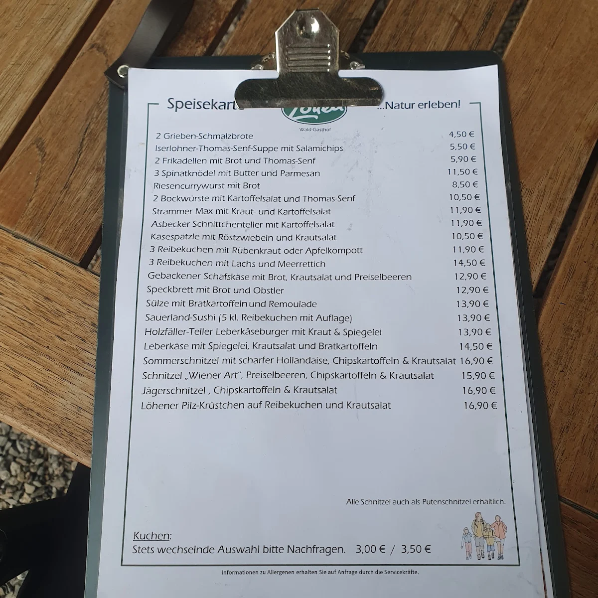Speisekarte photo 1