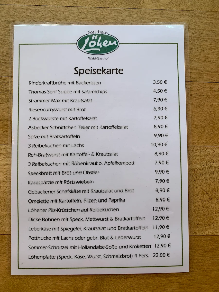 Speisekarte photo 2