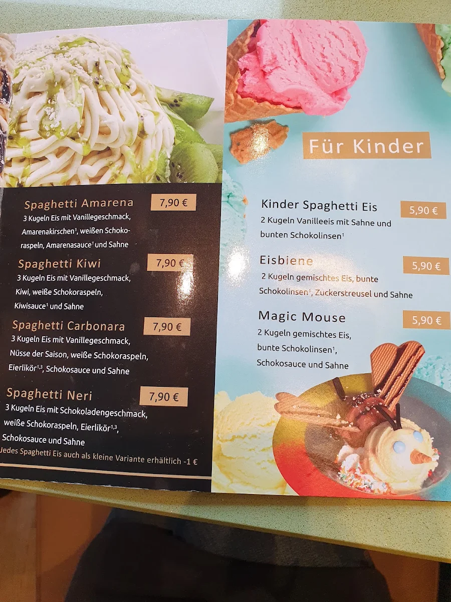 Speisekarte, Café Bohne