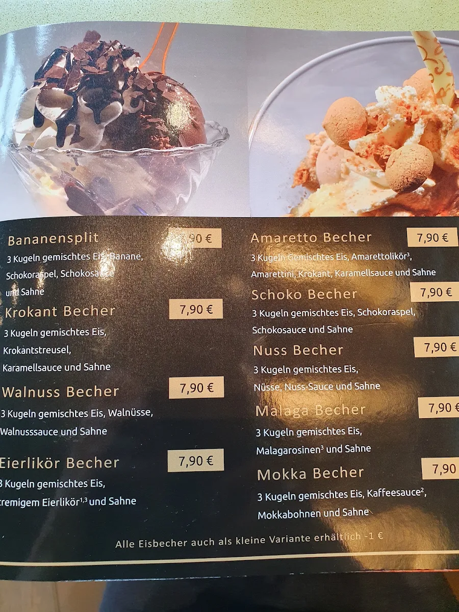 Speisekarte, Café Bohne
