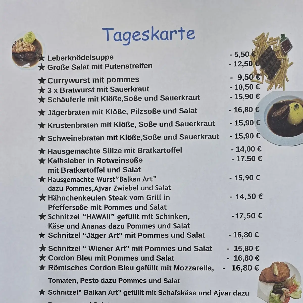 Speisekarte photo 1