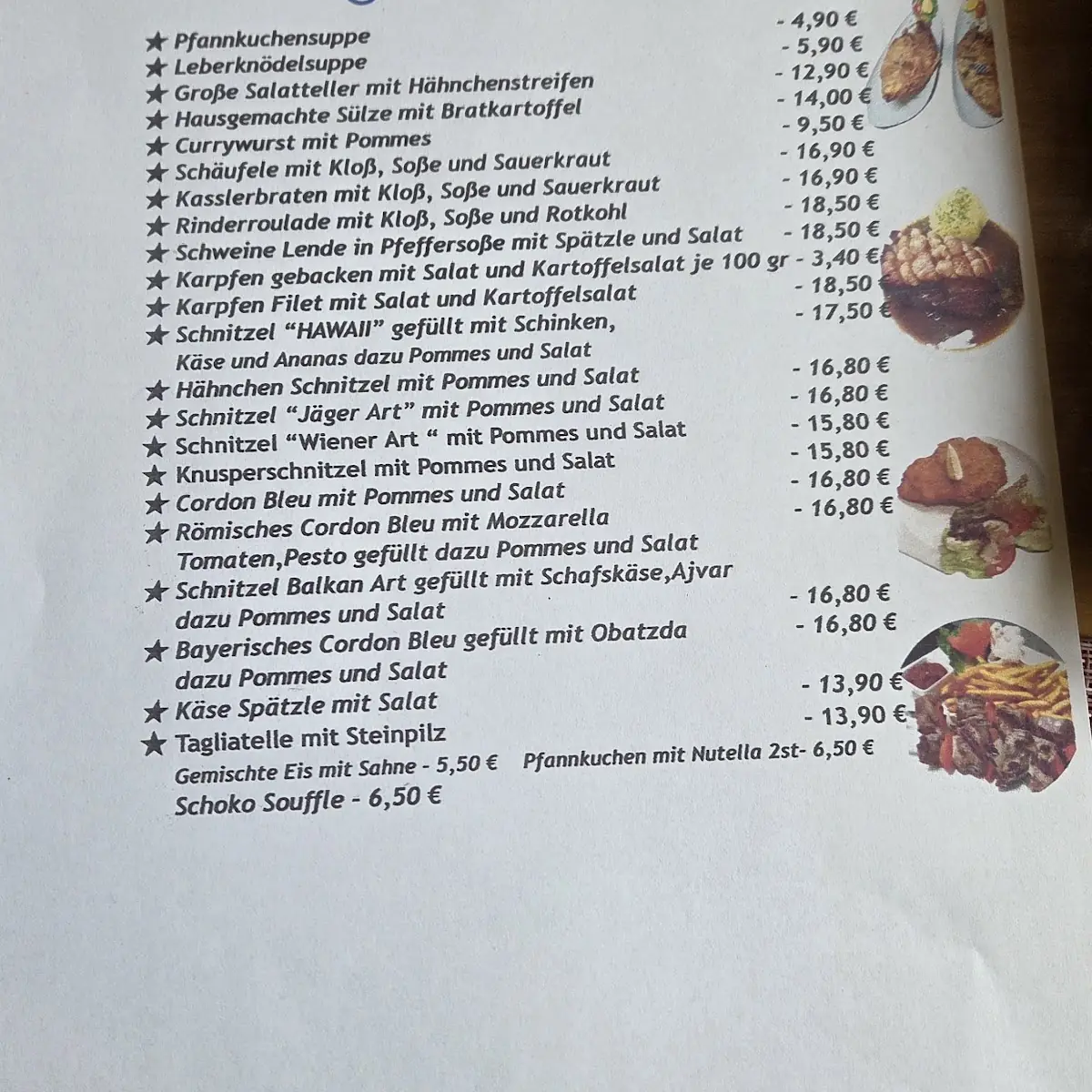 Speisekarte photo 2