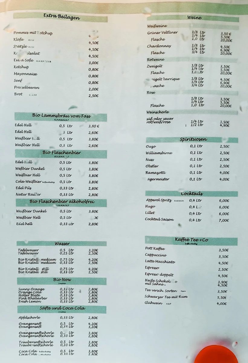 Speisekarte photo 4