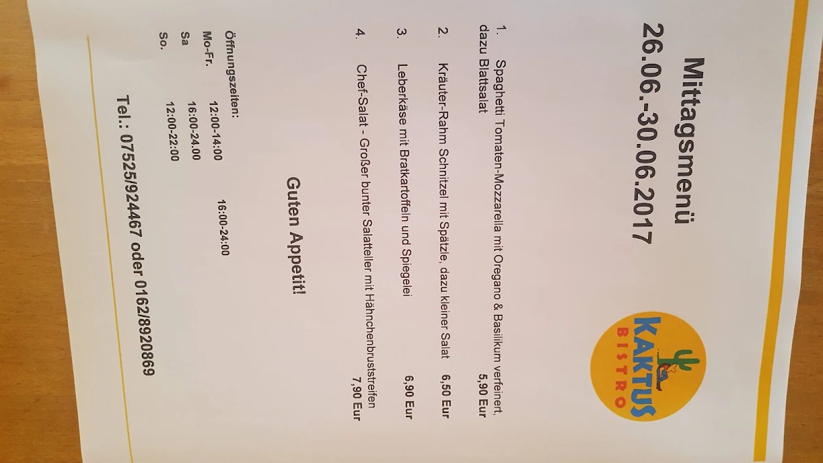 Speisekarte photo 3