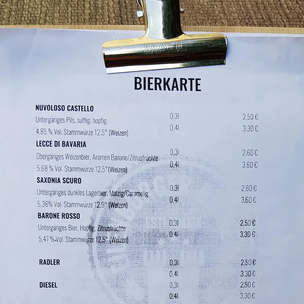 Speisekarte photo 2