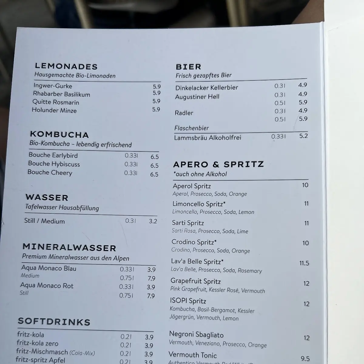 Speisekarte photo 3