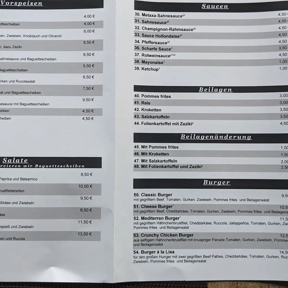 Speisekarte photo 6