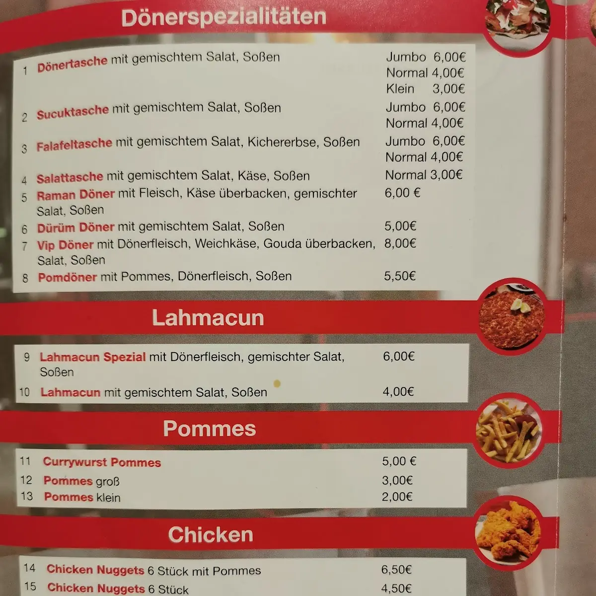 Speisekarte photo 1