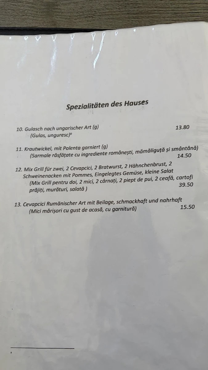 Speisekarte photo 2