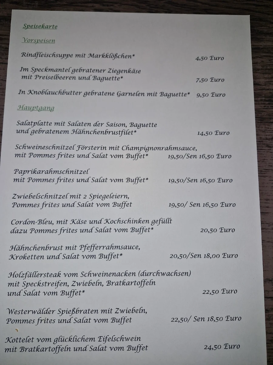 Speisekarte photo 2
