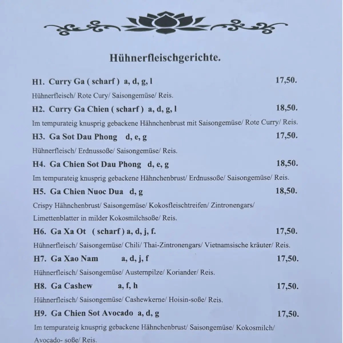 Speisekarte photo 5
