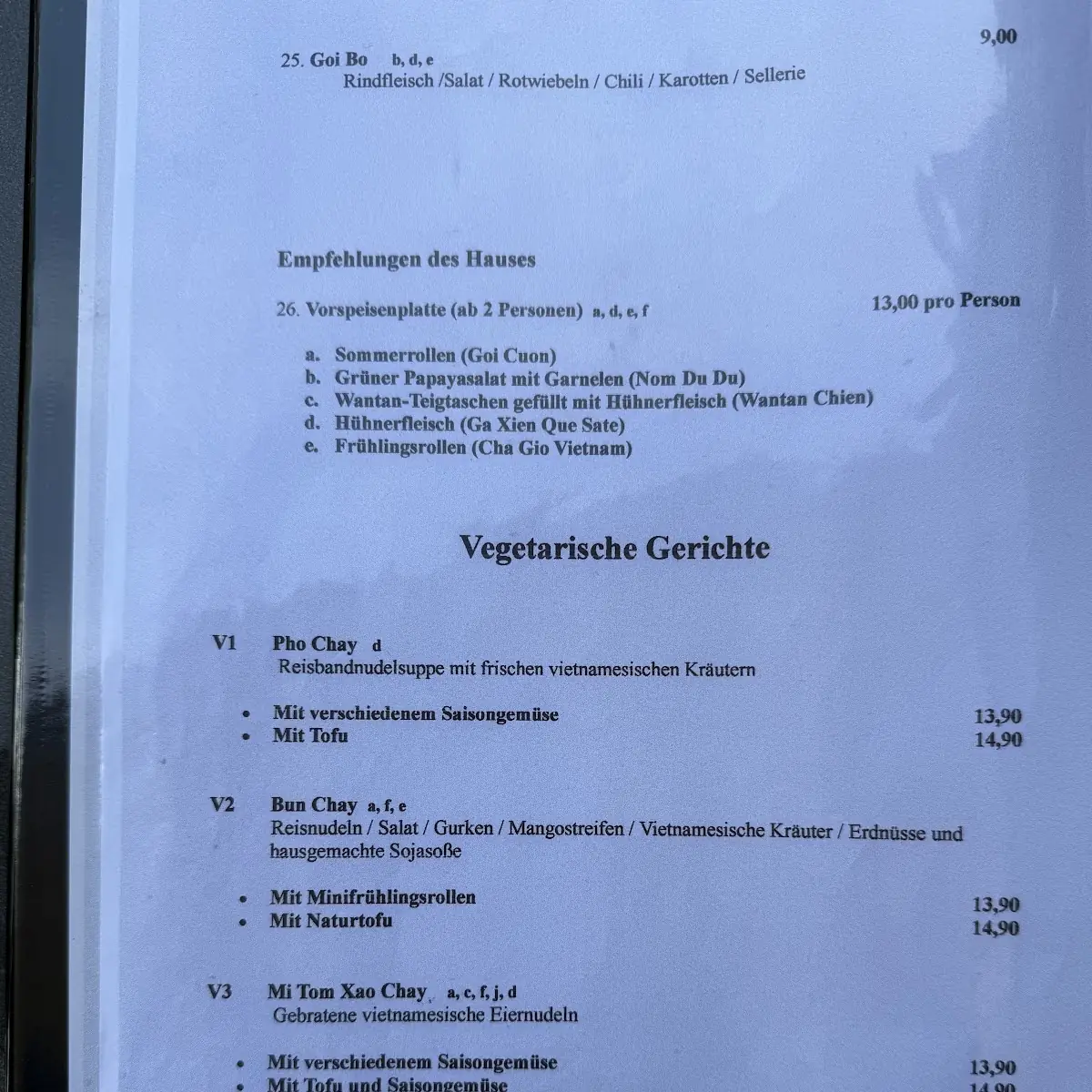 Speisekarte photo 8