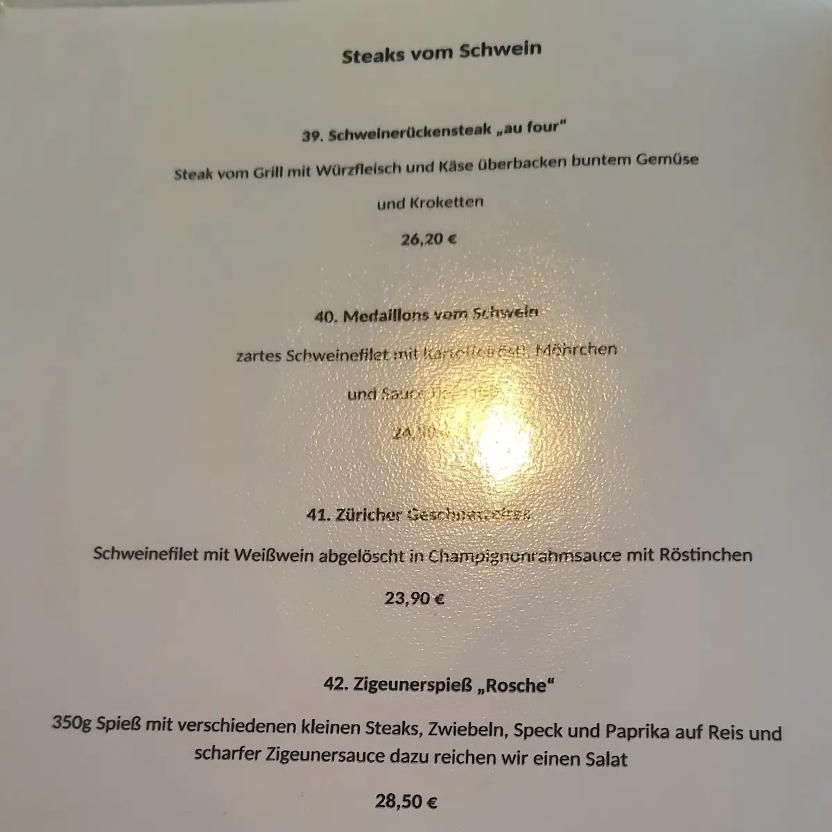 Speisekarte photo 5