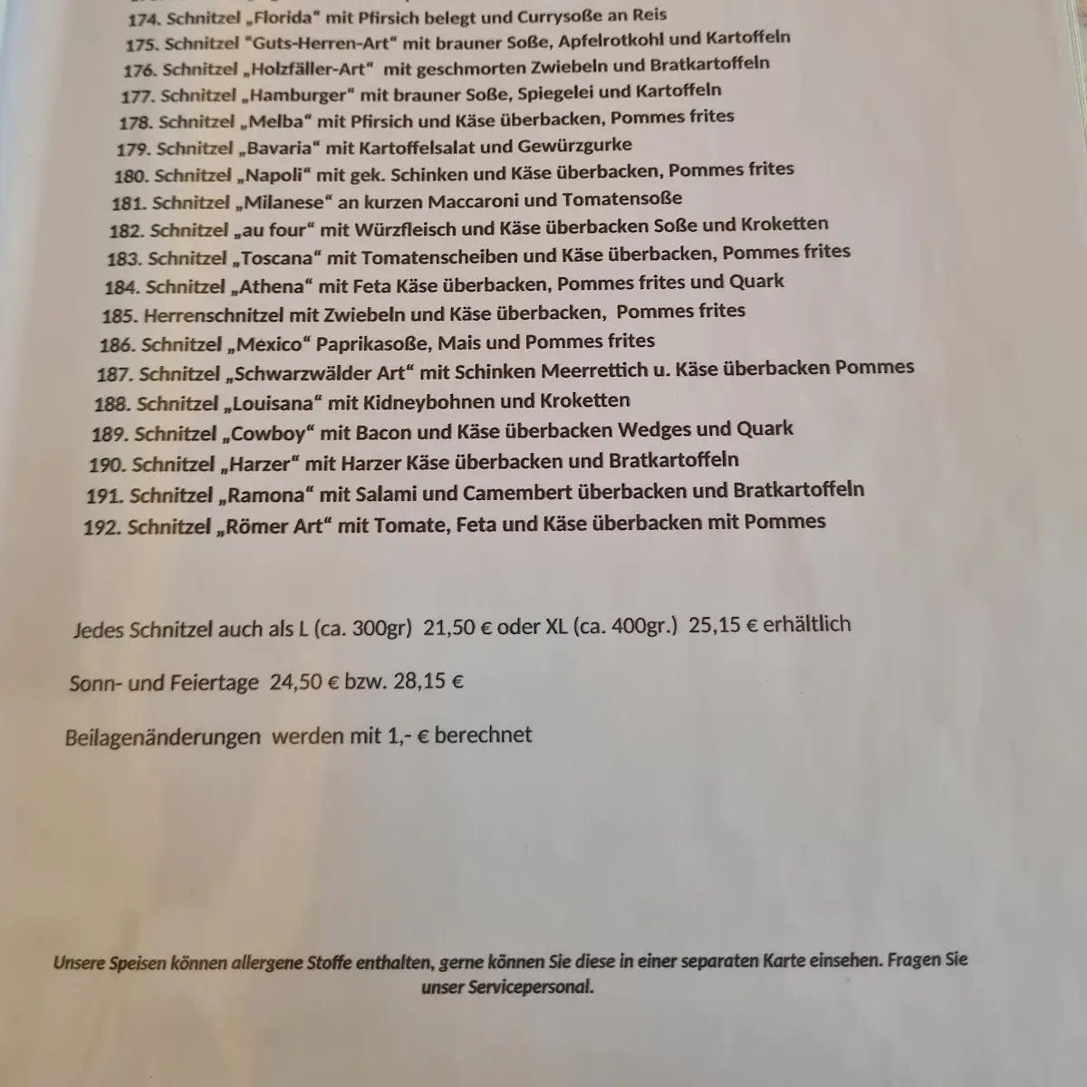 Speisekarte photo 8