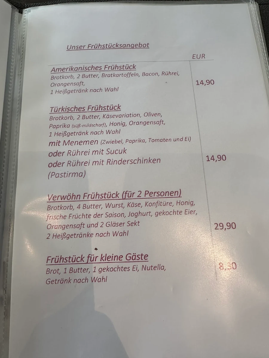 Speisekarte photo 1