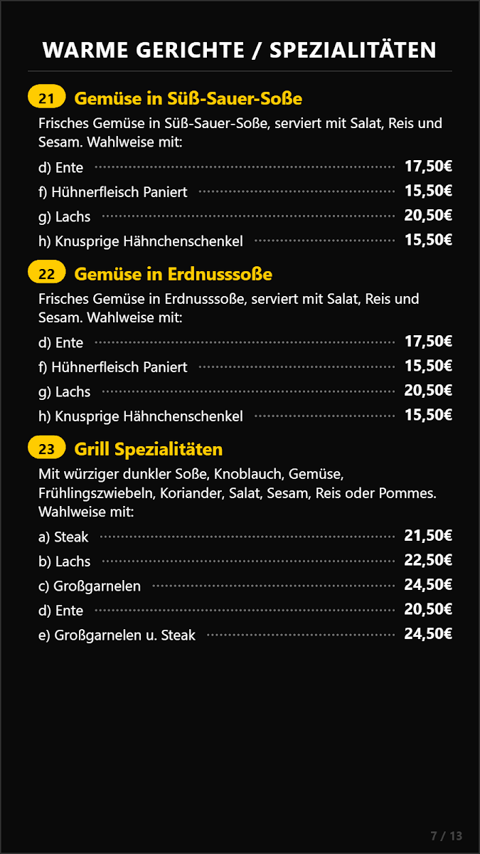 Speisekarte photo 2