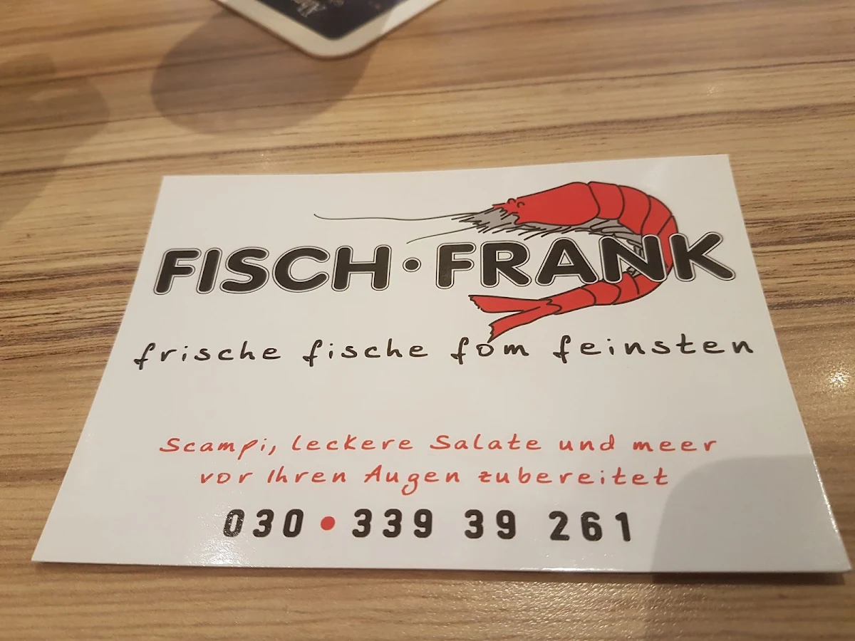 Speisekarte, Fisch Frank