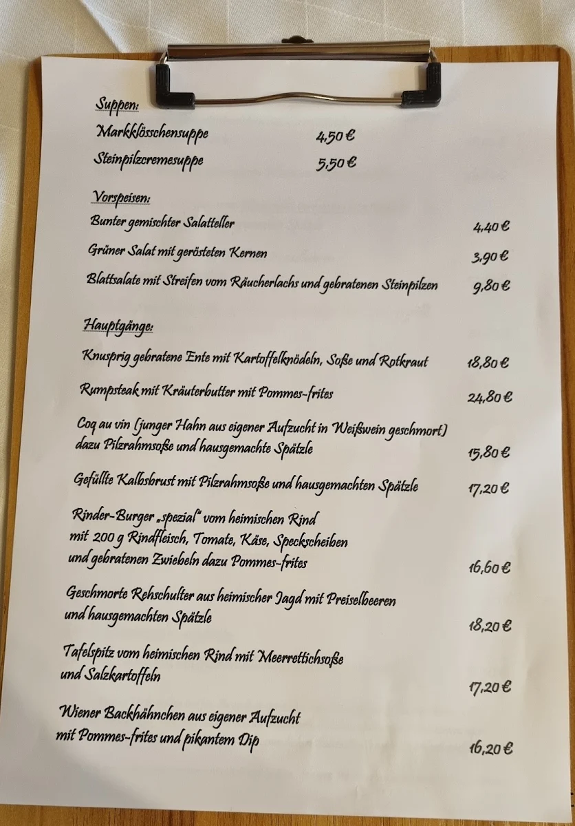 Speisekarte photo 1