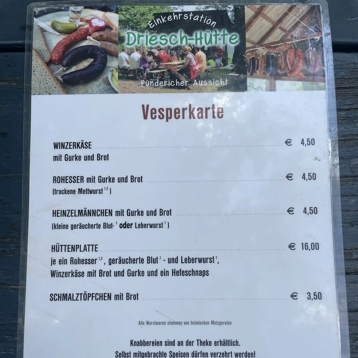 Speisekarte photo 2