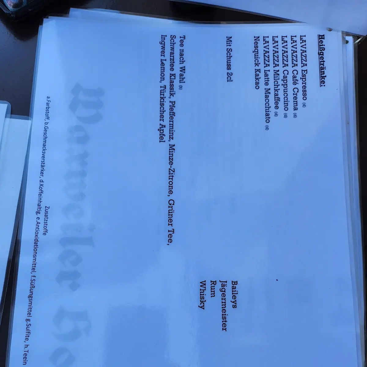 Speisekarte photo 5