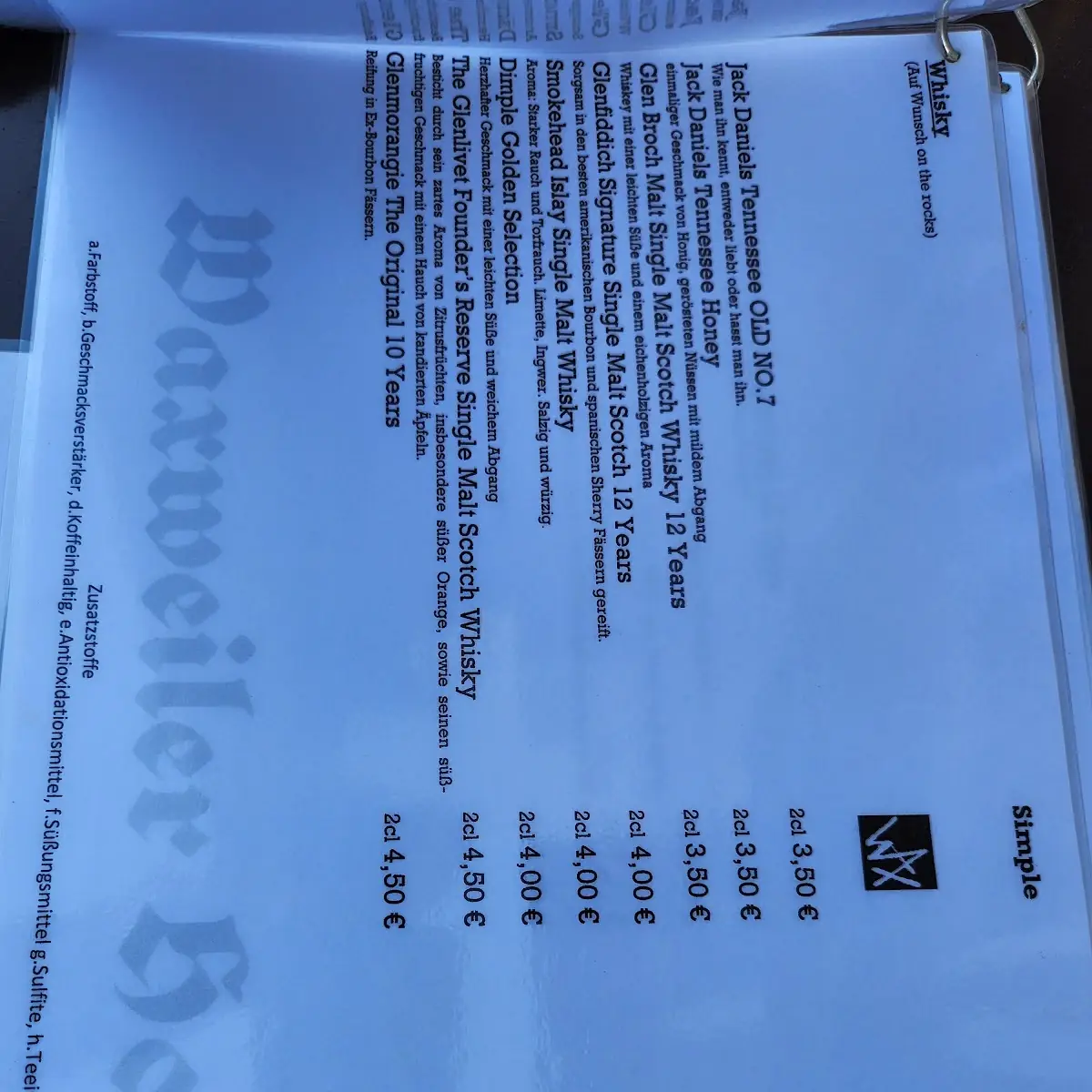 Speisekarte photo 6