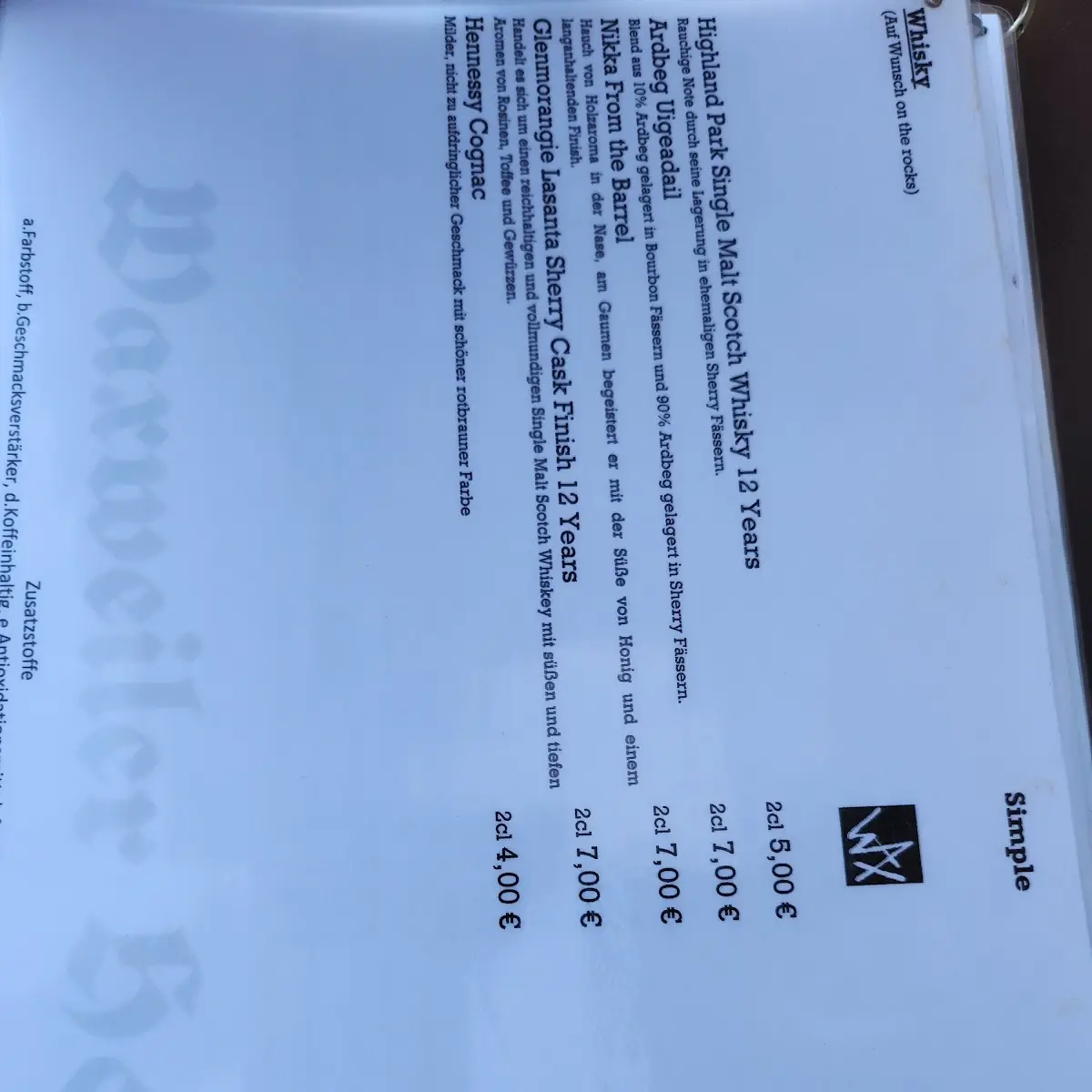 Speisekarte photo 7