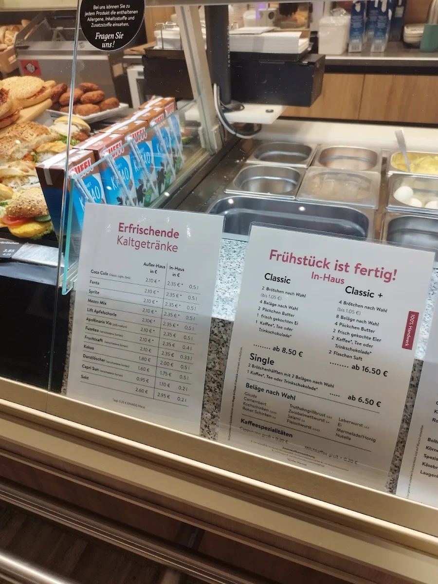 Speisekarte, Bäckerei & Konditorei Bolten