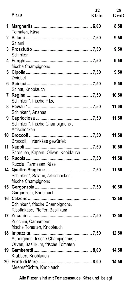 Speisekarte photo 1