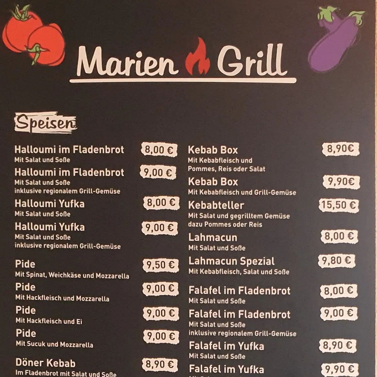 Speisekarte photo 2