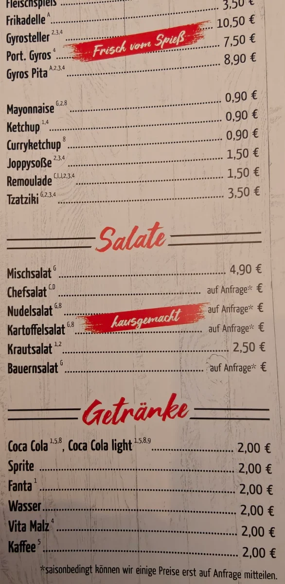 Speisekarte photo 5