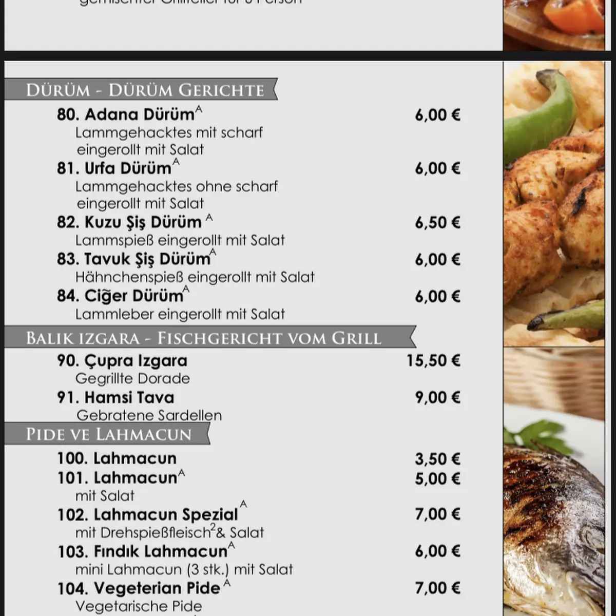 Speisekarte photo 5
