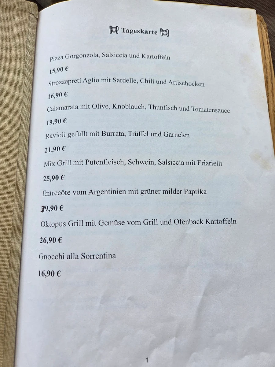 Speisekarte photo 1